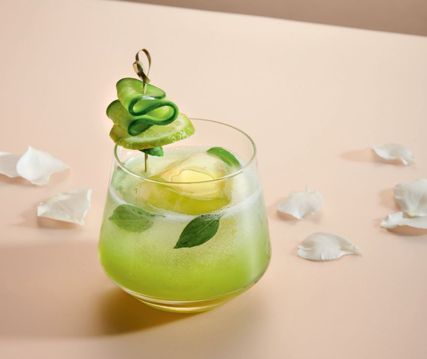 Colorful cocktails served at Playa del Papel pool bar